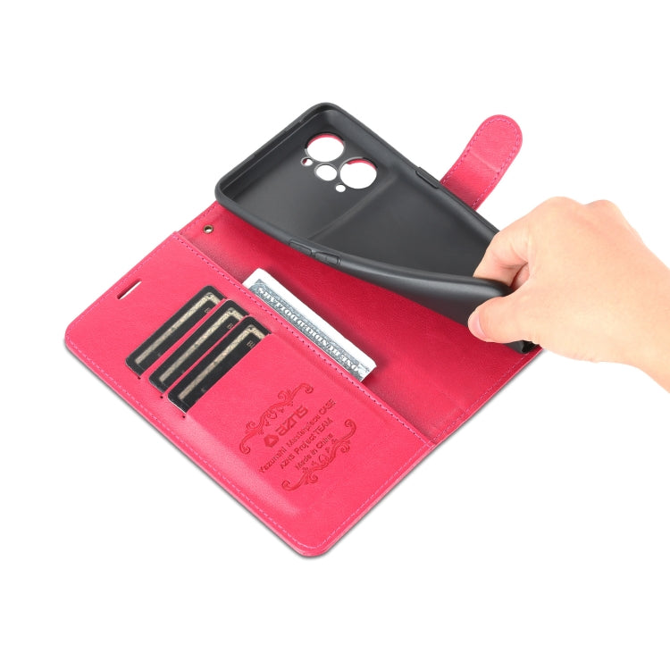 For OPPO K10 Pro AZNS Sheepskin Texture Flip Leather Phone Case(Red)