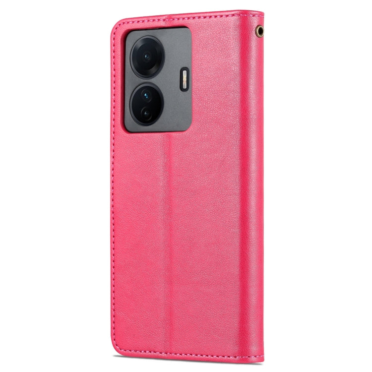 For vivo S15e AZNS Sheepskin Texture Flip Leather Phone Case(Red)