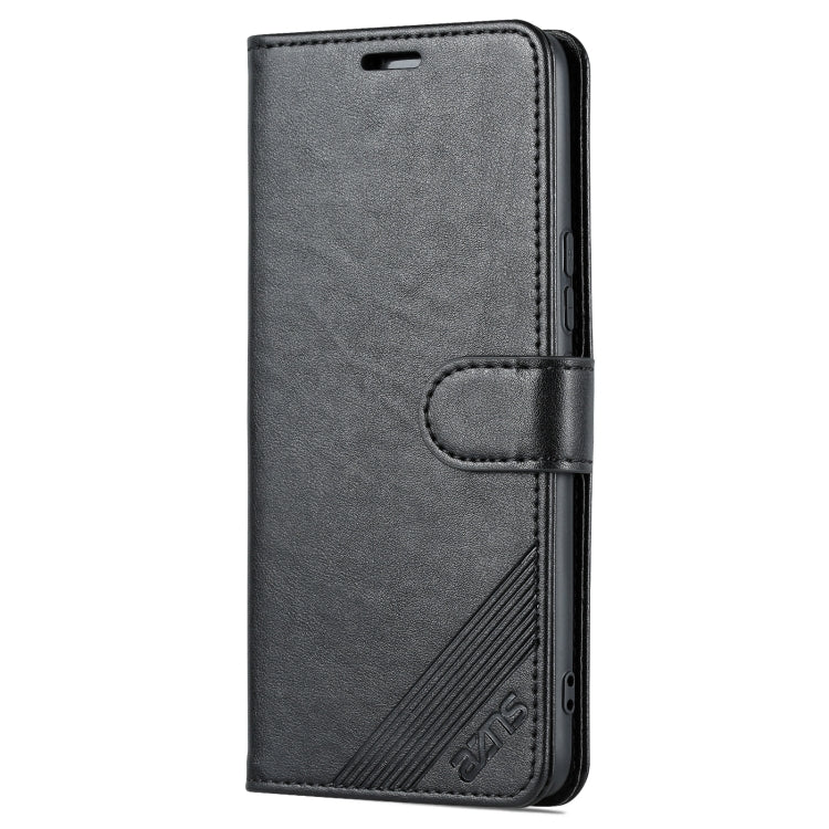 For vivo S15e AZNS Sheepskin Texture Flip Leather Phone Case(Black)