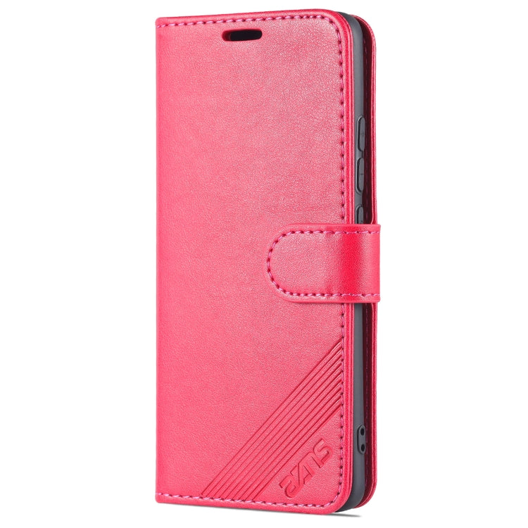 For Xiaomi 12 Lite AZNS Sheepskin Texture Flip Leather Phone Case(Red)