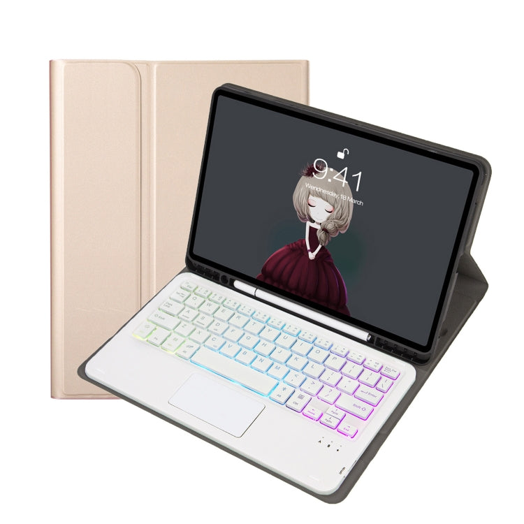 A700B-AS Lambskin Texture Backlight Bluetooth Keyboard Leather Tablet Case, For Samsung Galaxy Tab S8 / S7, For Samsung Galaxy Tab A8 10.5 (2021), For Samsung Galaxy Tab S6 Lite
