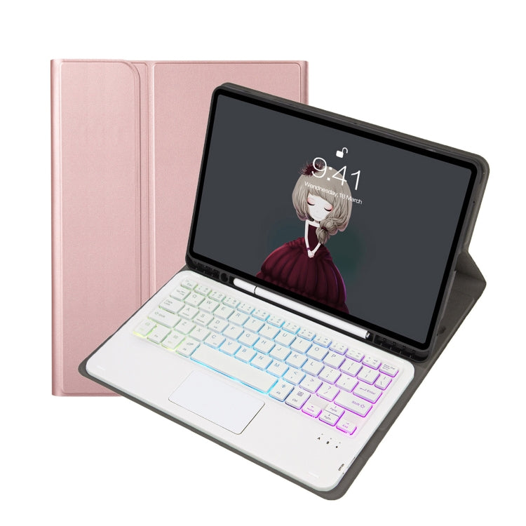 A700B-AS Lambskin Texture Backlight Bluetooth Keyboard Leather Tablet Case, For Samsung Galaxy Tab S8 / S7, For Samsung Galaxy Tab A8 10.5 (2021), For Samsung Galaxy Tab S6 Lite