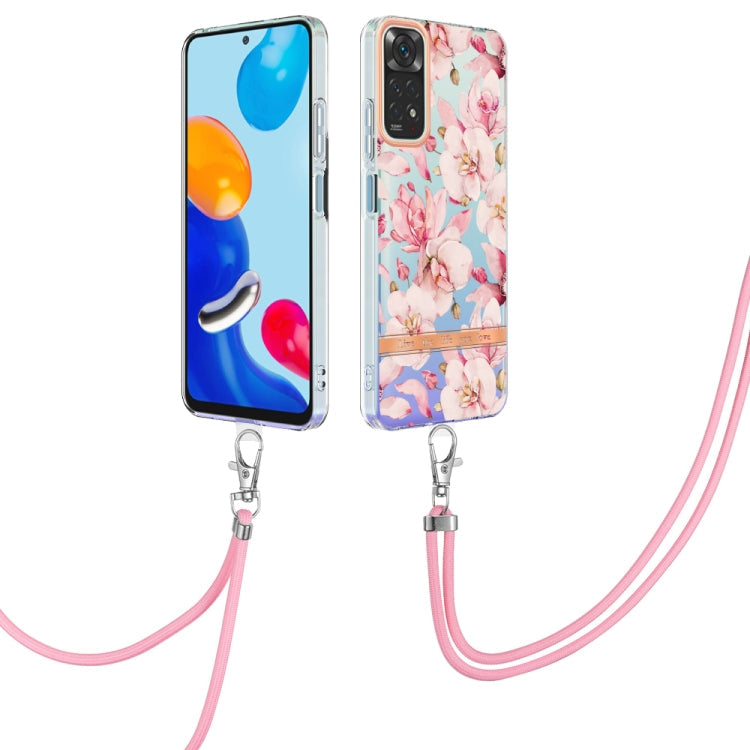 Flowers Series TPU Phone Case with Lanyard, For OPPO Realme C21Y, For Xiaomi Redmi Note 11s, For Samsung Galaxy A13, For Samsung Galaxy A23