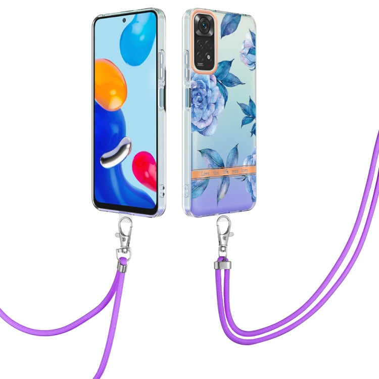 Flowers Series TPU Phone Case with Lanyard, For OPPO Realme C21Y, For Xiaomi Redmi Note 11s, For Samsung Galaxy A13, For Samsung Galaxy A23