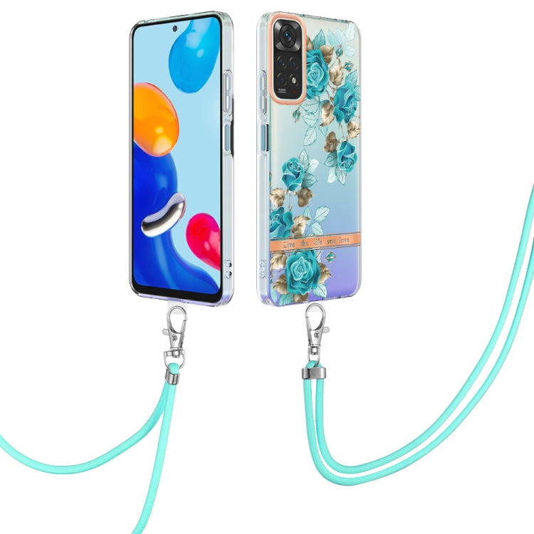 Flowers Series TPU Phone Case with Lanyard, For OPPO Realme C21Y, For Xiaomi Redmi Note 11s, For Samsung Galaxy A13, For Samsung Galaxy A23