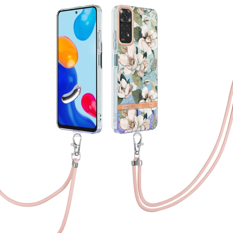 Flowers Series TPU Phone Case with Lanyard, For OPPO Realme C21Y, For Xiaomi Redmi Note 11s, For Samsung Galaxy A13, For Samsung Galaxy A23
