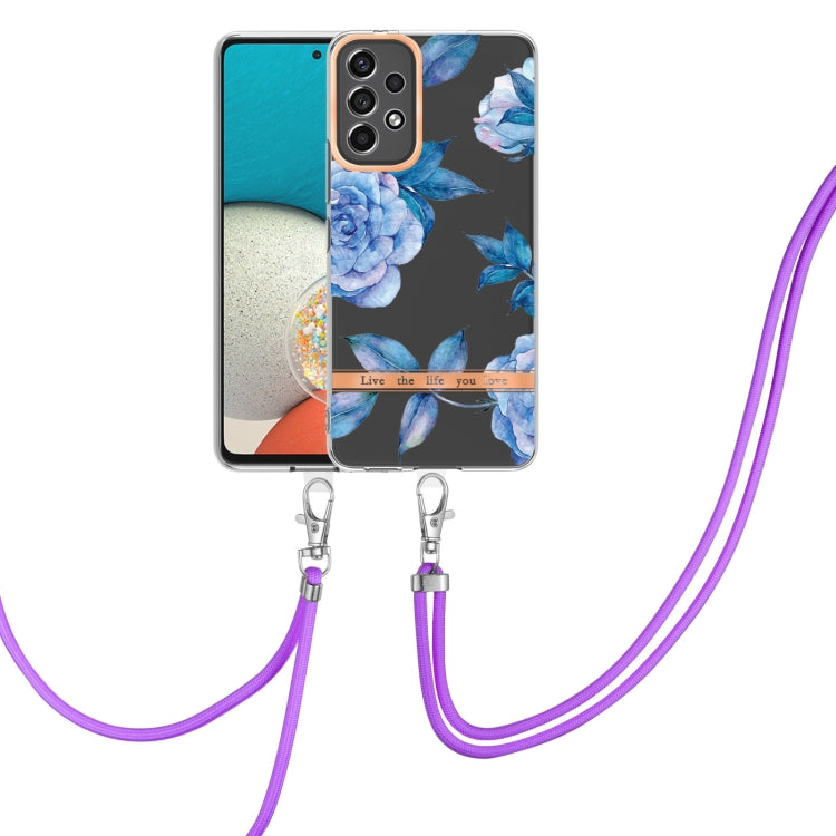 Flowers Series TPU Phone Case with Lanyard, For OPPO Realme C21Y, For Xiaomi Redmi Note 11s, For Samsung Galaxy A13, For Samsung Galaxy A23