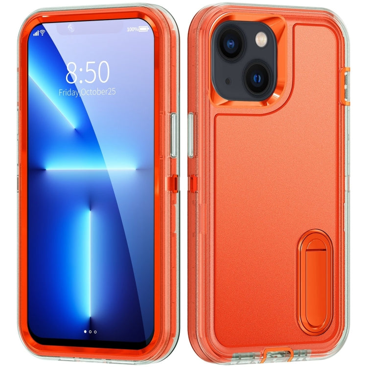 3 in 1 Rugged Holder Phone Case, For iPhone 14, For iPhone 14 Plus