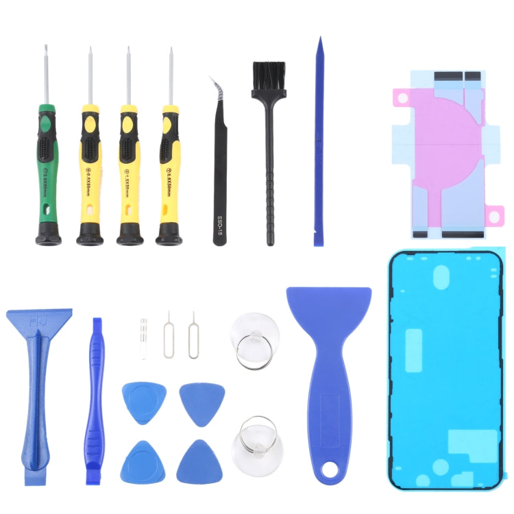 JIAFA JF-8182 21 in 1 Battery Adhesive + LCD Frame Waterproof Adhesive + Repair Tool Set, For iPhone 11, For iPhone 11 Pro, For iPhone 11 Pro Max, For iPhone 12, For iPhone 12 mini, For iPhone 12 Pro, For iPhone 12 Pro Max, For iPhone 13               ...
