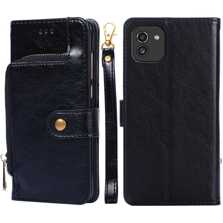 Zipper Bag Leather Phone Case, For Honor X30i, For Samsung Galaxy A03 EU, For Samsung Galaxy A23 5G, For Samsung Galaxy M33 5G, For Samsung Galaxy M53 5G, For Sony Xperia Ace III