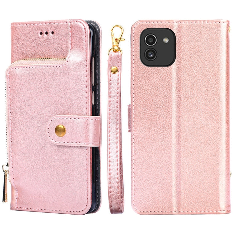 Zipper Bag Leather Phone Case, For Honor X30i, For Samsung Galaxy A03 EU, For Samsung Galaxy A23 5G, For Samsung Galaxy M33 5G, For Samsung Galaxy M53 5G, For Sony Xperia Ace III