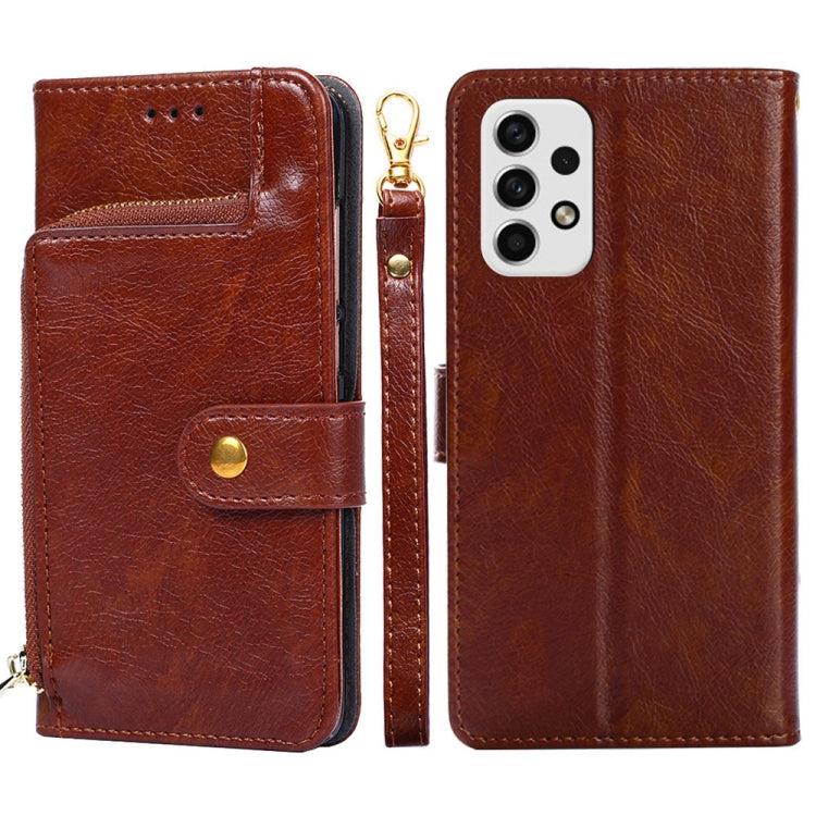 Zipper Bag Leather Phone Case, For Honor X30i, For Samsung Galaxy A03 EU, For Samsung Galaxy A23 5G, For Samsung Galaxy M33 5G, For Samsung Galaxy M53 5G, For Sony Xperia Ace III