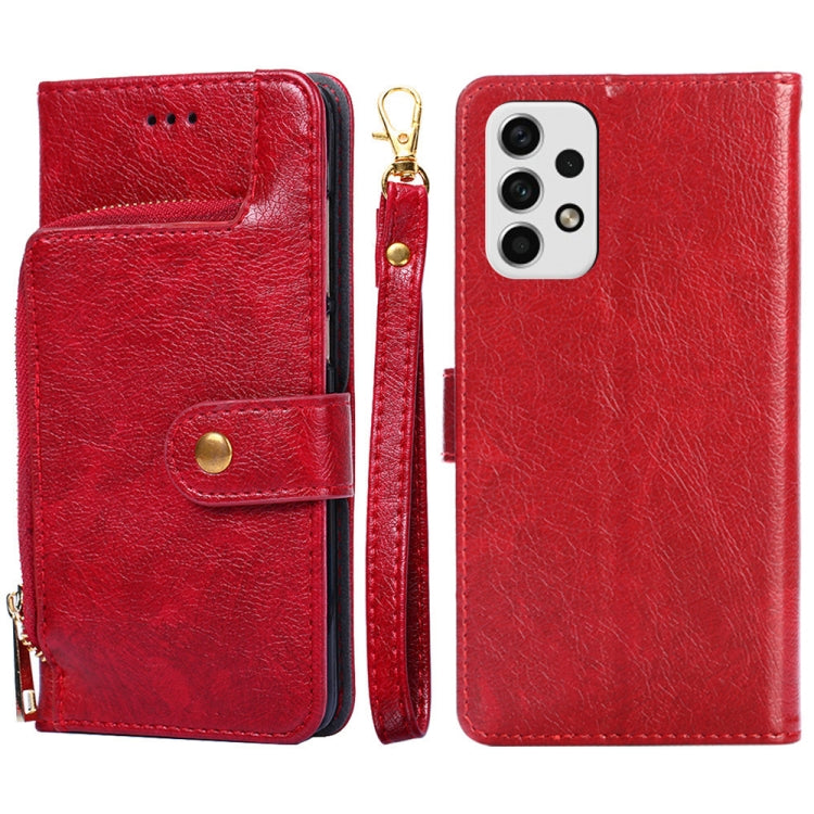 Zipper Bag Leather Phone Case, For Honor X30i, For Samsung Galaxy A03 EU, For Samsung Galaxy A23 5G, For Samsung Galaxy M33 5G, For Samsung Galaxy M53 5G, For Sony Xperia Ace III