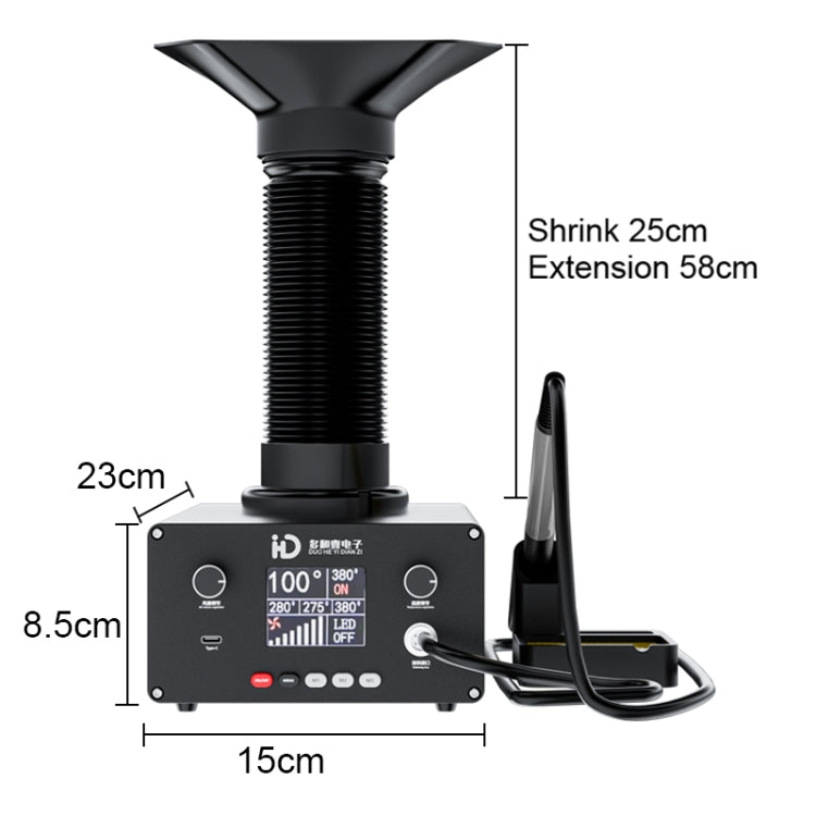 TBK D201 Constant Temperature Soldering Iron Welder Station With Smoke Filter(UK Plug)