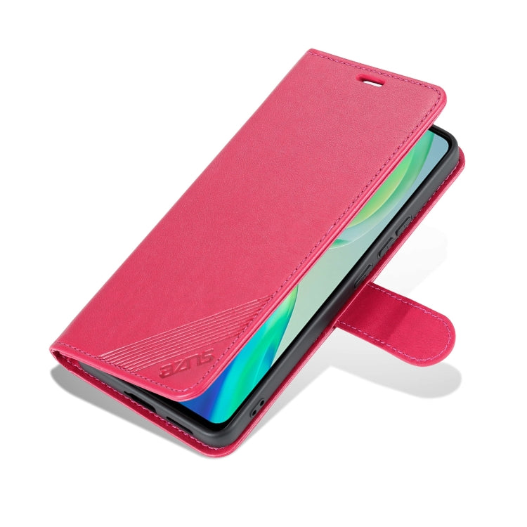 For vivo S15 Pro AZNS Sheepskin Texture Flip Leather Phone Case(Red)