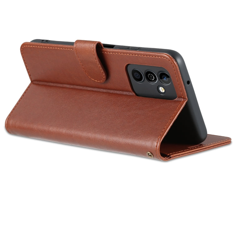 For Huawei Maimang 11 AZNS Sheepskin Texture Flip Leather Phone Case(Brown)