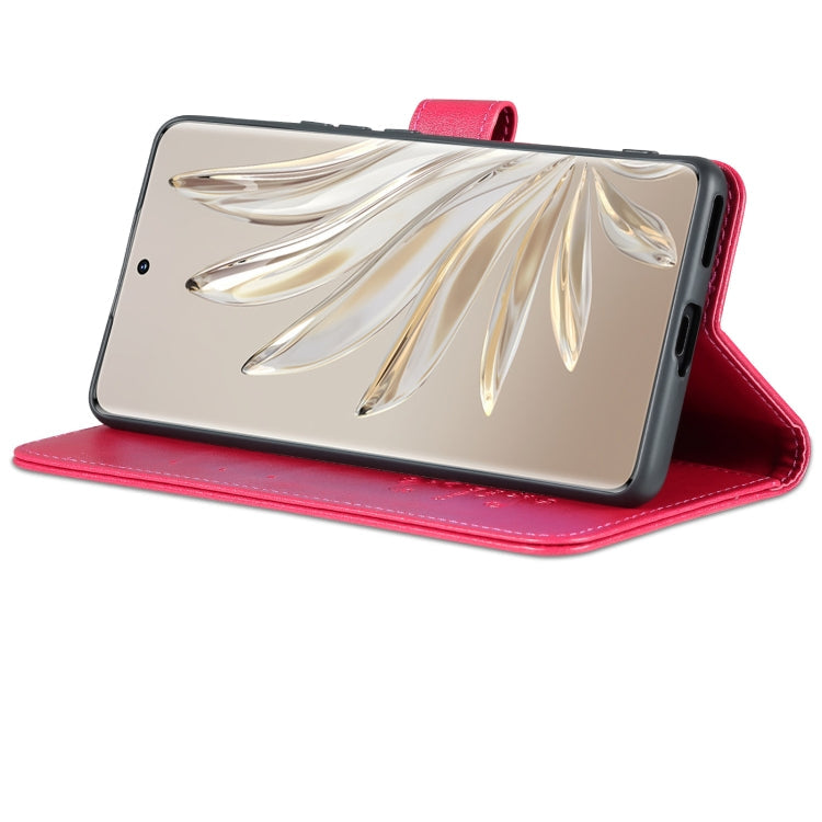 For Honor 70 AZNS Sheepskin Texture Flip Leather Phone Case(Red)