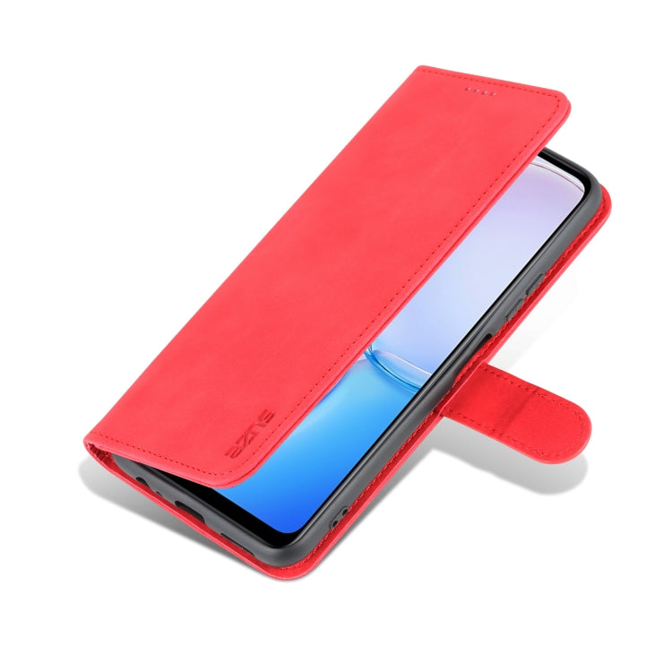 For Huawei Maimang 11 AZNS Skin Feel Calf Texture Flip Leather Phone Case(Red)