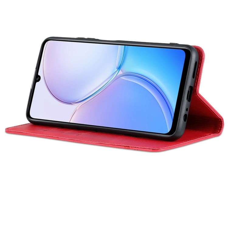 For Huawei Maimang 11 AZNS Magnetic Calf Texture Flip Leather Phone Case(Red)