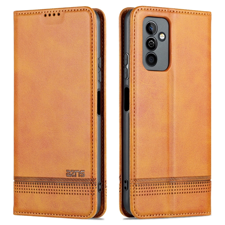 For Huawei Maimang 11 AZNS Magnetic Calf Texture Flip Leather Phone Case(Light Brown)