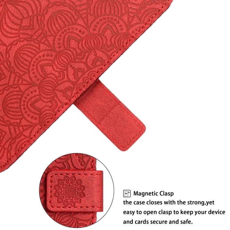 Mandala Embossed Flip Leather Phone Case, For iPhone 13 mini, For iPhone 13, For iPhone 13 Pro, For iPhone 13 Pro Max