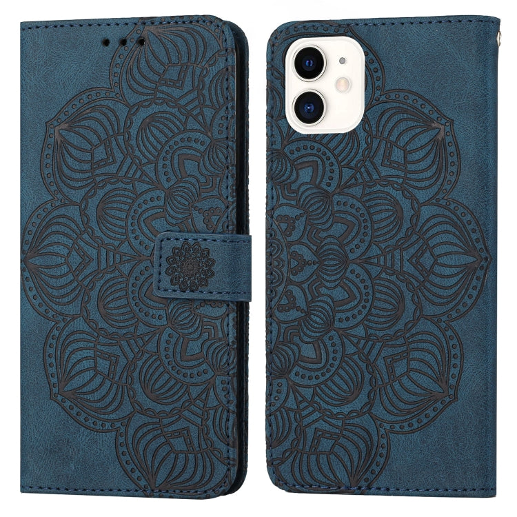 Mandala Embossed Flip Leather Phone Case, For iPhone 12 mini, For iPhone 12 / 12 Pro, For iPhone 12 Pro Max, For iPhone 11