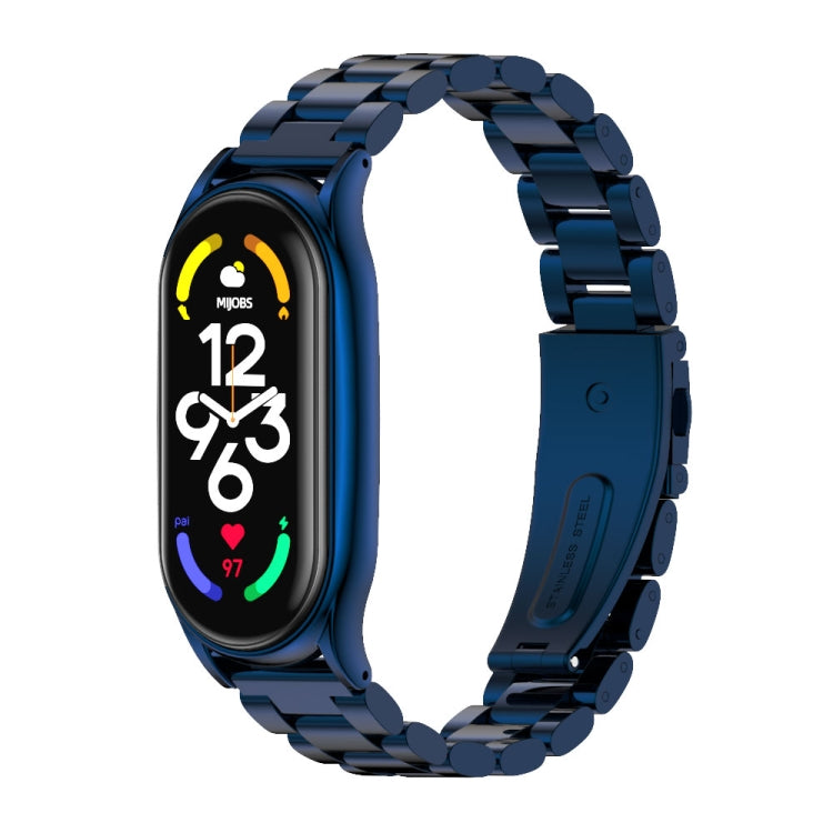 MIJOBS Three-Bead Metal Plus Stainless Steel Watch Band, Plus