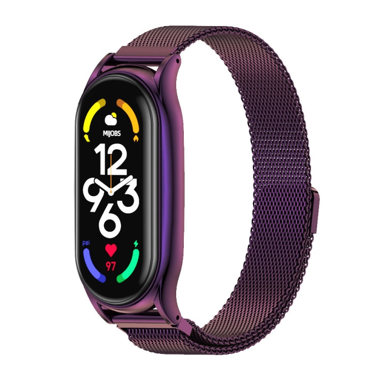 MIJOBS Milan Magnetic Plus Stainless Steel Watch Band, For Xiaomi Mi Band 7 / 7 NFC