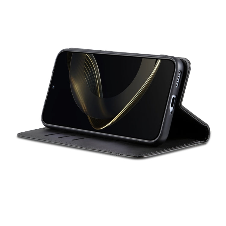 For vivo X200 Pro mini AZNS Magnetic Calf Texture Leather Phone Case(Black)