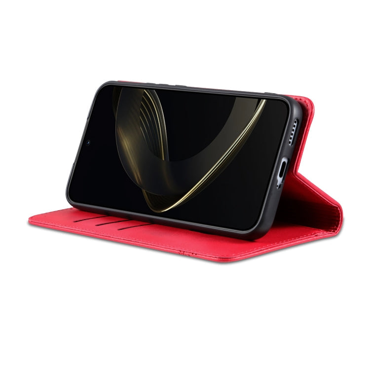For vivo X200 Pro AZNS Magnetic Calf Texture Leather Phone Case(Red)