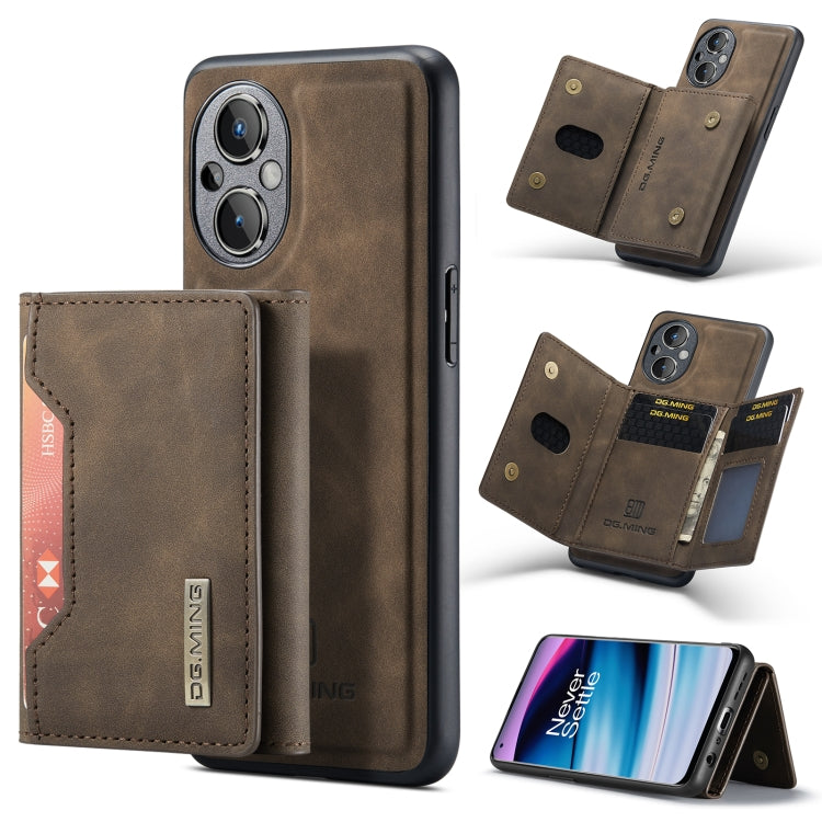 DG.MING M2 Series 3-Fold Multi Card Bag + Magnetic Phone Case, For OnePlus Nord N20 5G
