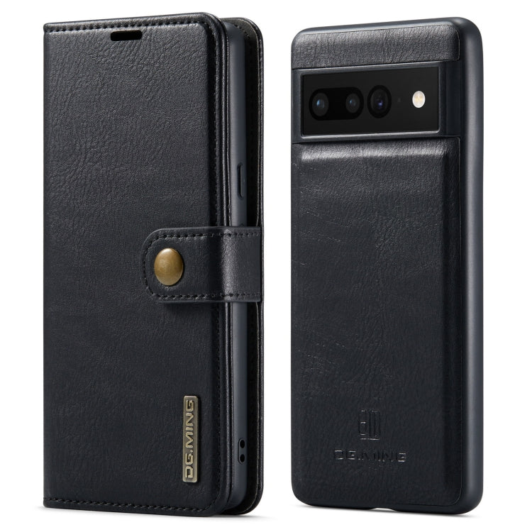 DG.MING Crazy Horse Texture Detachable Magnetic Leather Phone Case, For Google Pixel 6A, For Google Pixel 7, For Google Pixel 7 Pro, For OnePlus 10 Pro