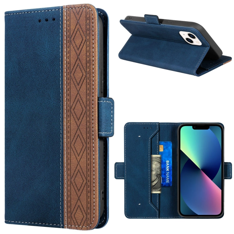 Stitching Magnetic RFID Leather Case, For iPhone 14 Pro Max, For iPhone 14 Pro, For iPhone 14, For iPhone 14 Plus