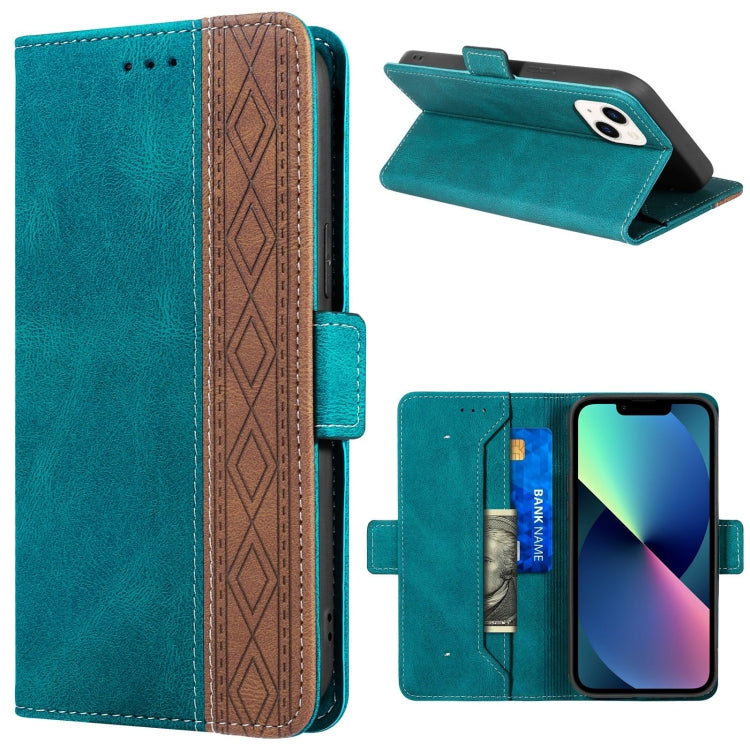 Stitching Magnetic RFID Leather Case, For iPhone 14 Pro Max, For iPhone 14 Pro, For iPhone 14, For iPhone 14 Plus