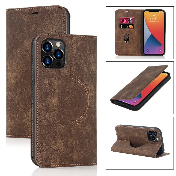 Wireless Charging Magsafe Leather Phone Case, For iPhone 13 Pro Max, For iPhone 13 Pro, For iPhone 13, For iPhone 12 Pro Max