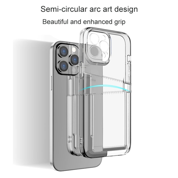 Dual Card TPU Phone Case, For iPhone 14 Plus, For iPhone 14 Pro, For iPhone 14 Pro Max