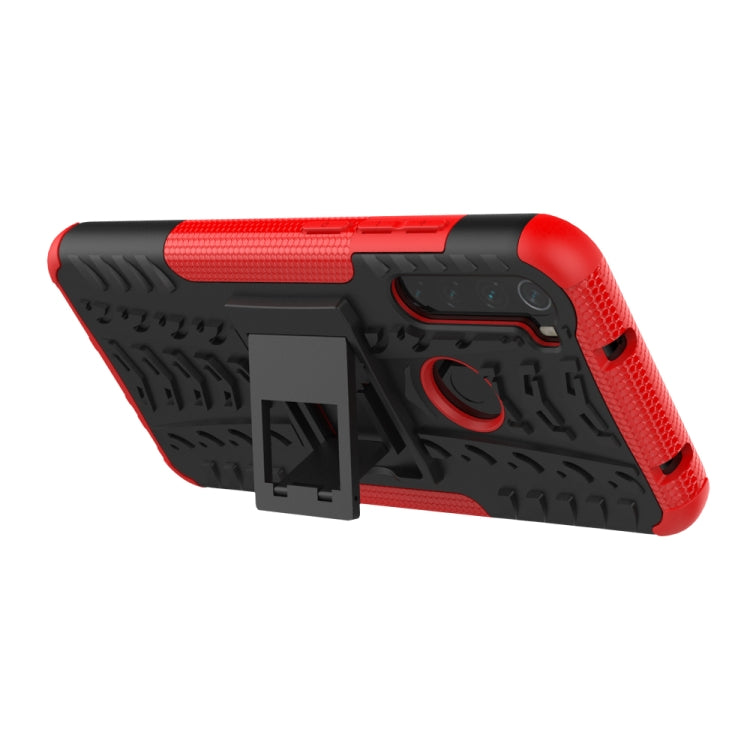 Tire Texture Shockproof TPU+PC Protective Case with Holder, For Xiaomi Redmi Note 8T, For Galaxy A51, For Galaxy A71, For Galaxy Note 10 Lite, For Galaxy S20+, For Galaxy S20 Ultra, For Galaxy A01, For OPPO Realme XT