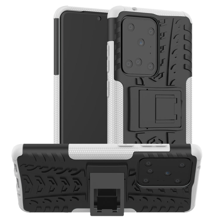 Tire Texture Shockproof TPU+PC Protective Case with Holder, For Xiaomi Redmi Note 8T, For Galaxy A51, For Galaxy A71, For Galaxy Note 10 Lite, For Galaxy S20+, For Galaxy S20 Ultra, For Galaxy A01, For OPPO Realme XT