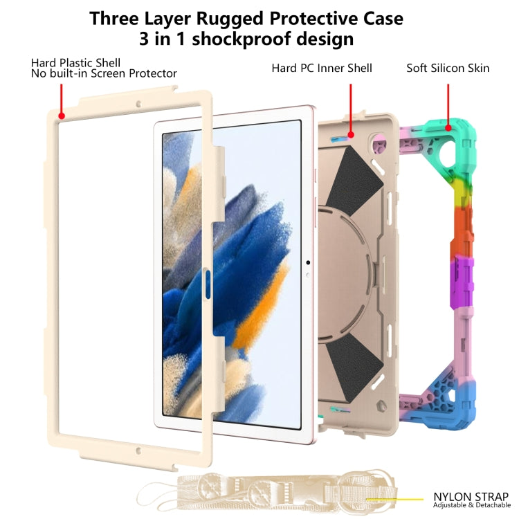Contrast Color Robot Silicone + PC Tablet Case, For Samsung Galaxy Tab A8 10.5 2021 X200