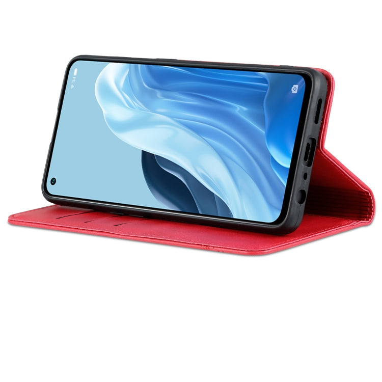 AZNS Magnetic Calf Texture Flip Leather Phone Case, For OPPO Reno8 Lite, For Honor Play 30