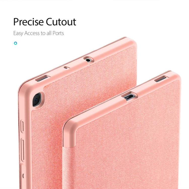 DUX DUCIS Domo Series Horizontal Flip Magnetic PU Leather Case with Three-folding Holder & Pen Slot, For Galaxy Tab S6 Lite 10.4 inch