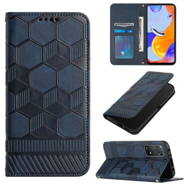 Football Texture Magnetic Leather Flip Phone Case, For Xiaomi Redmi 10C / 10 India, For Xiaomi Redmi 10A, For Xiaomi Redmi Note 11 Global 2022 / Note 11S 4G, For Xiaomi Redmi Note 11 Pro 5G / 4G Global 2022 / Note 11 Pro+ India