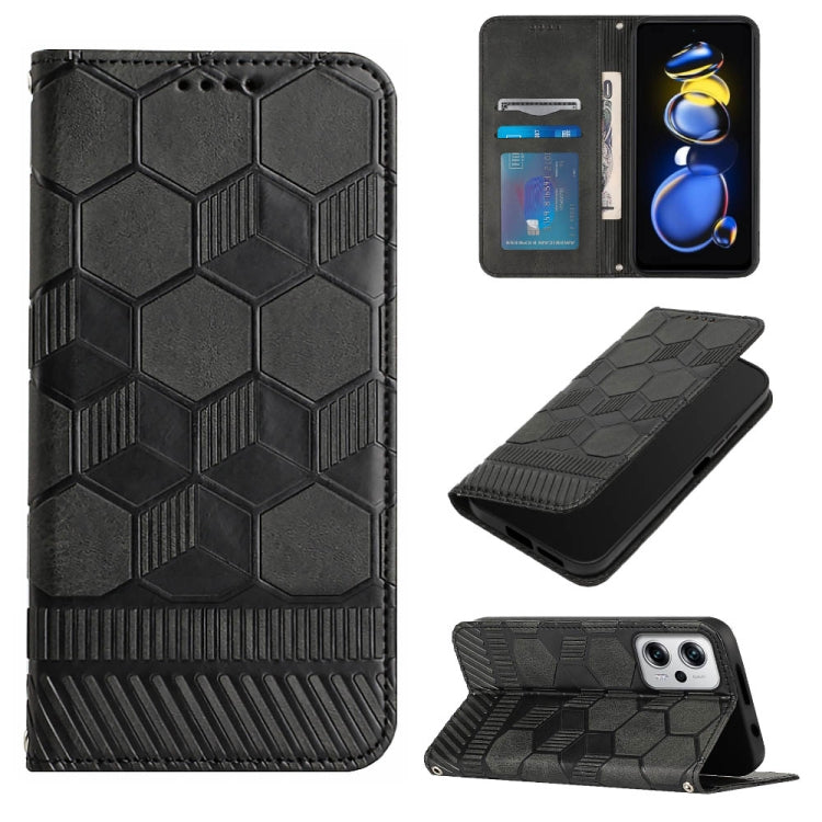 Football Texture Magnetic Leather Flip Phone Case, For Xiaomi Redmi Note 11T Pro, For Xiaomi Poco M4 5G, For Xiaomi Poco M4 Pro 4G, For Xiaomi Poco M4 Pro 5G