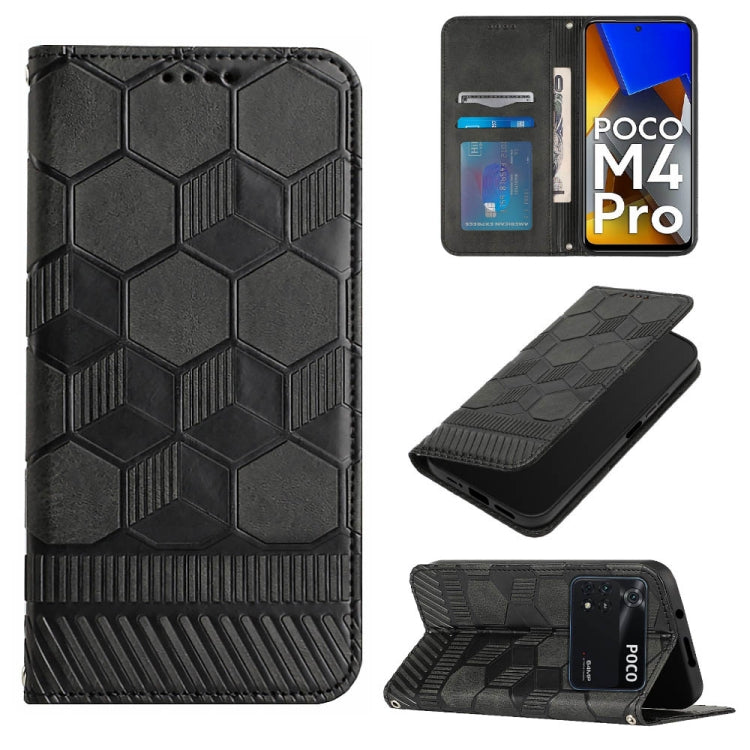 Football Texture Magnetic Leather Flip Phone Case, For Xiaomi Redmi Note 11T Pro, For Xiaomi Poco M4 5G, For Xiaomi Poco M4 Pro 4G, For Xiaomi Poco M4 Pro 5G