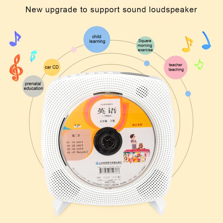 Kecag KC-609 Wall Mounted Home DVD Player Bluetooth CD Player, Specification:DVD/CD+Connectable TV  + Plug-In Version(Pink)