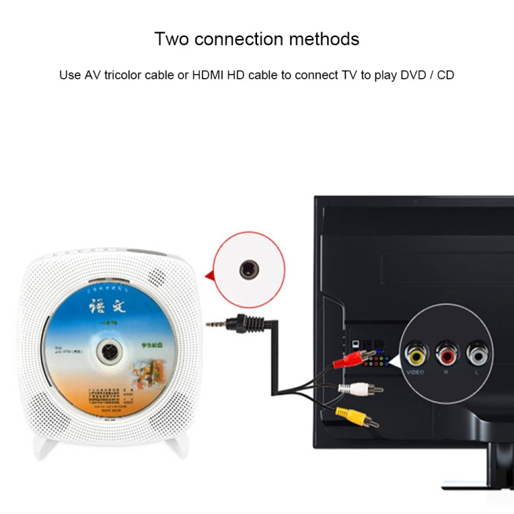 Kecag KC-609 Wall Mounted Home DVD Player Bluetooth CD Player, Specification:CD Version +Not Connected to TV + Charging Version(Pink)