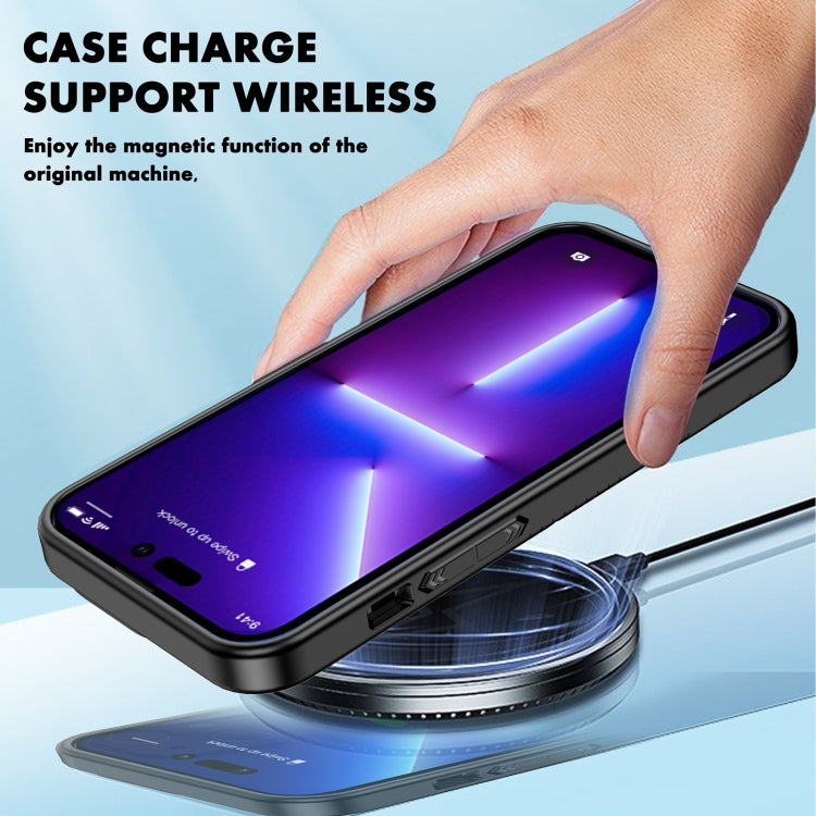 For iPhone 14 iPAKY Shockproof PC + TPU Protective Phone Case (Purple)
