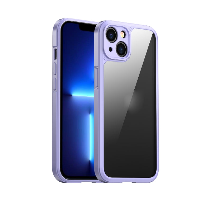 iPAKY Shockproof PC + TPU Protective Phone Case For iPhone 14 Max(Purple)