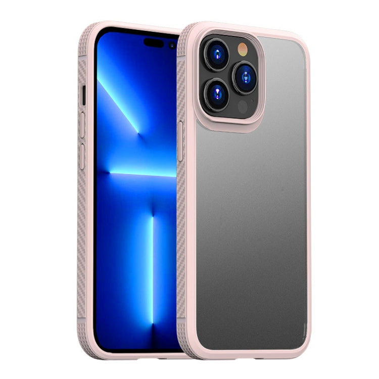 iPAKY Shockproof PC + TPU Protective Phone Case For iPhone 14 Pro Max(Pink)