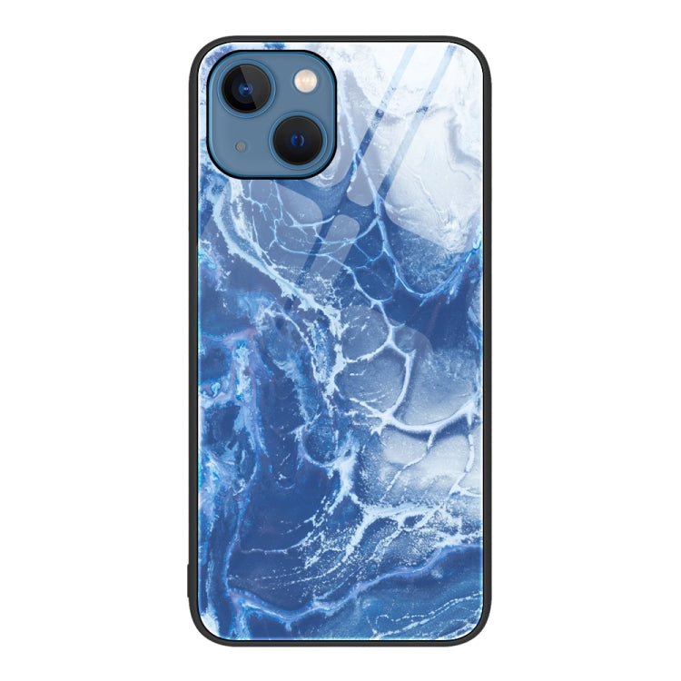 Marble Pattern Glass Protective Phone Case, For iPhone 14 Plus, For iPhone 14 Pro Max, For iPhone 14 Pro